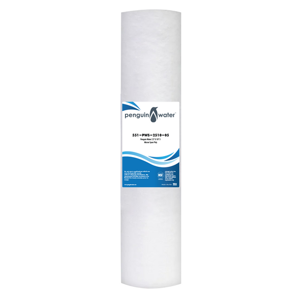Penguin Water 2.5" X 10" 5 Micron Spun Poly