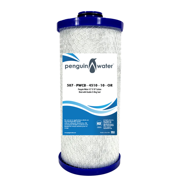 Penguin Water 4.5 x 10 Radial Flow Carbon Filter with Double O-ring Seal